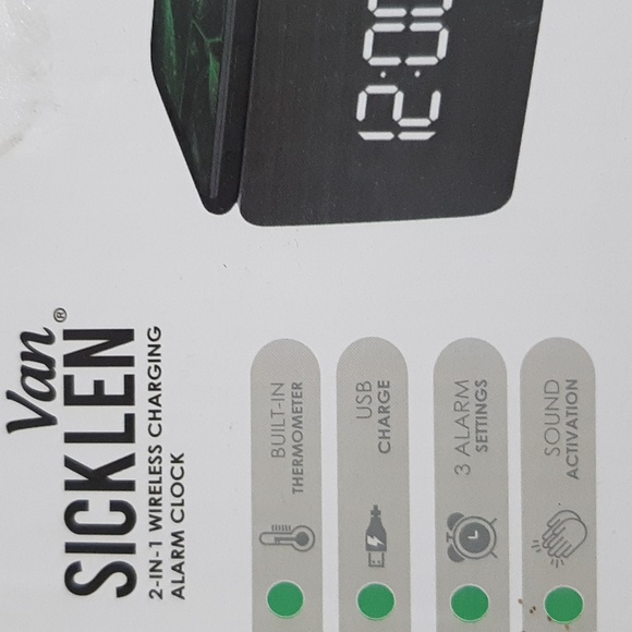 Van Sicklen 2 in 1 wireless charging alarm clock - Picture 5 of 5